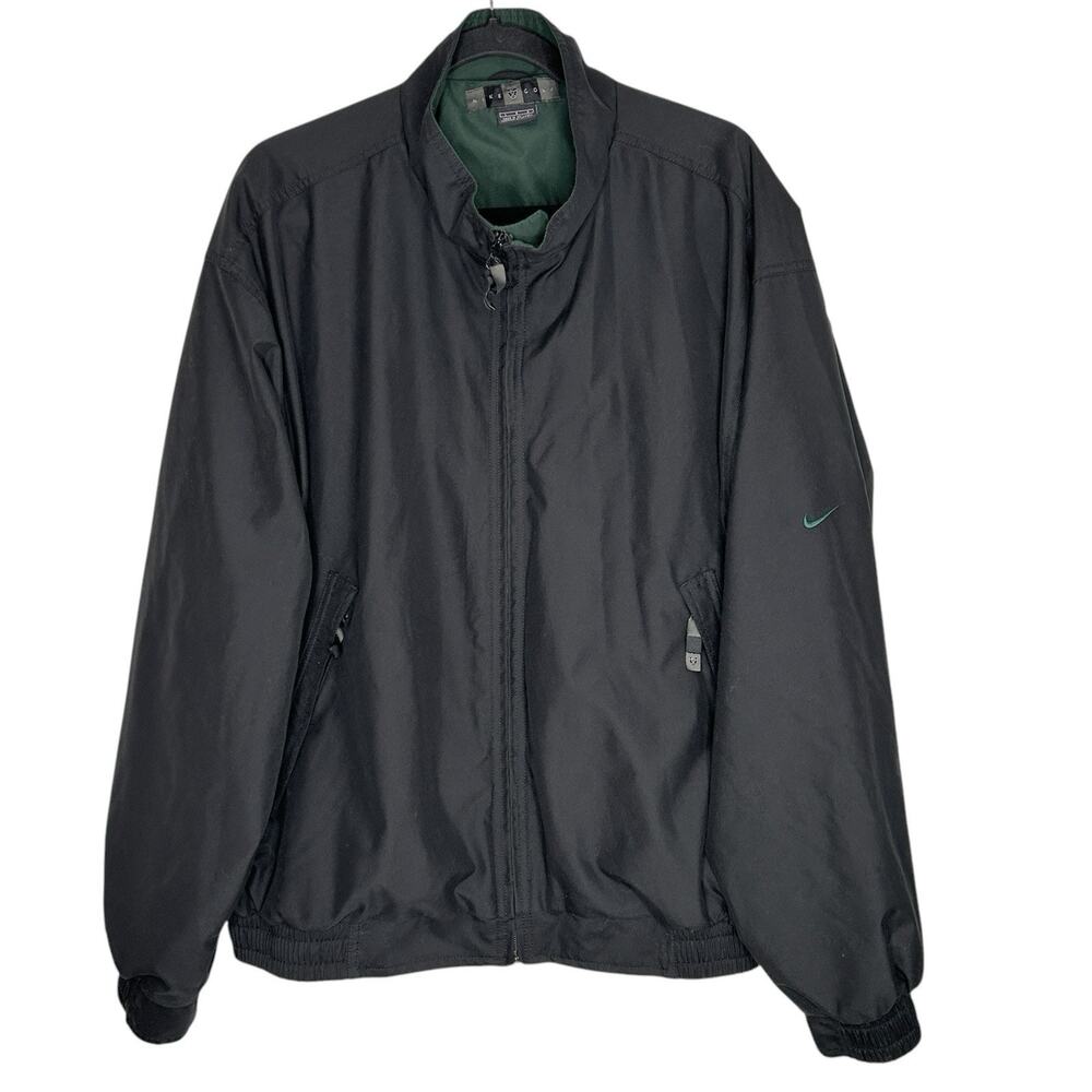 Nike Golf Windbreaker Jacket Men Large Sports Outdoor Full Zip Athleisure Active